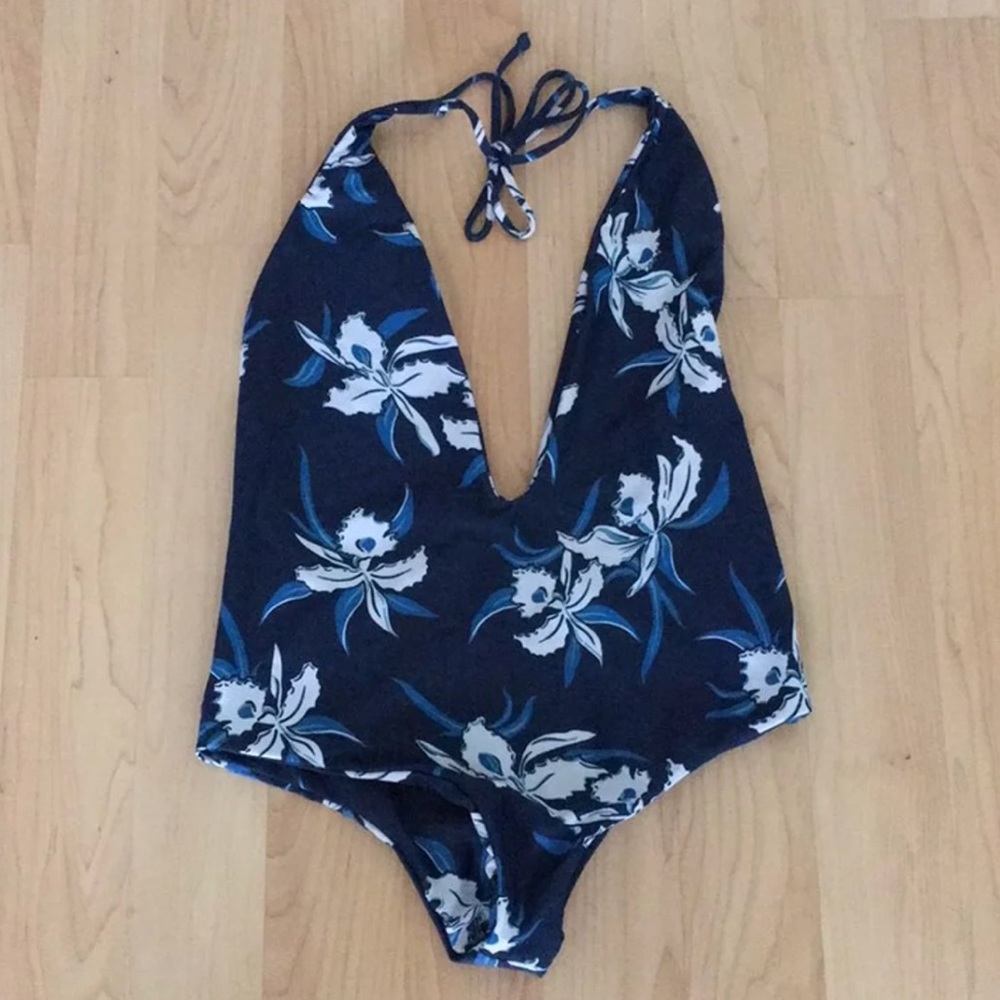 Mikoh Hinano Hawaii Hula Blue One Piece